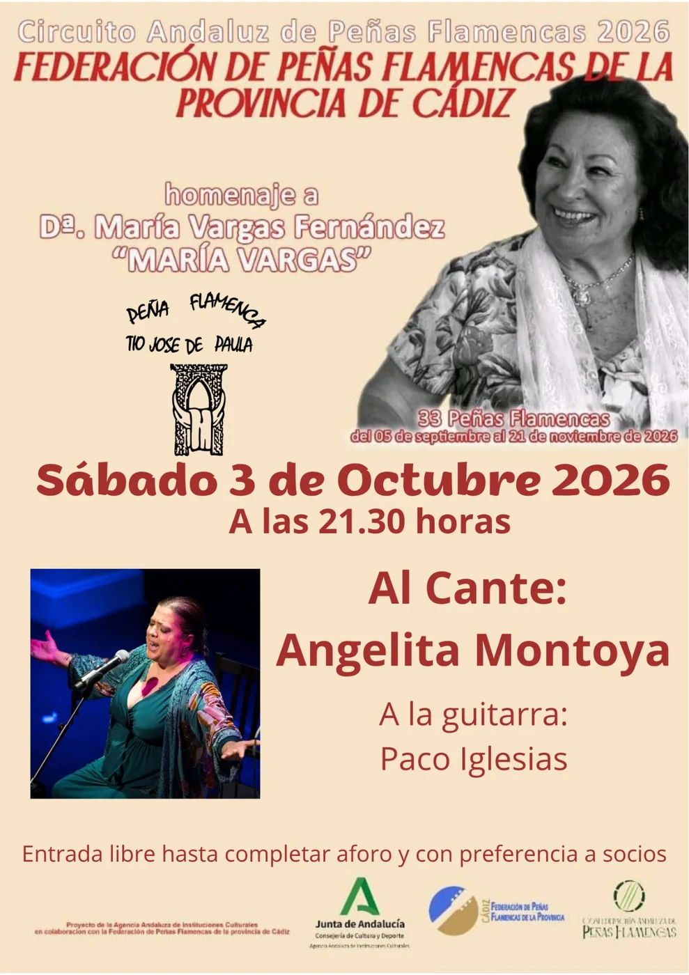 Angelita Montoya · Cante — Circuito Andaluz 2026