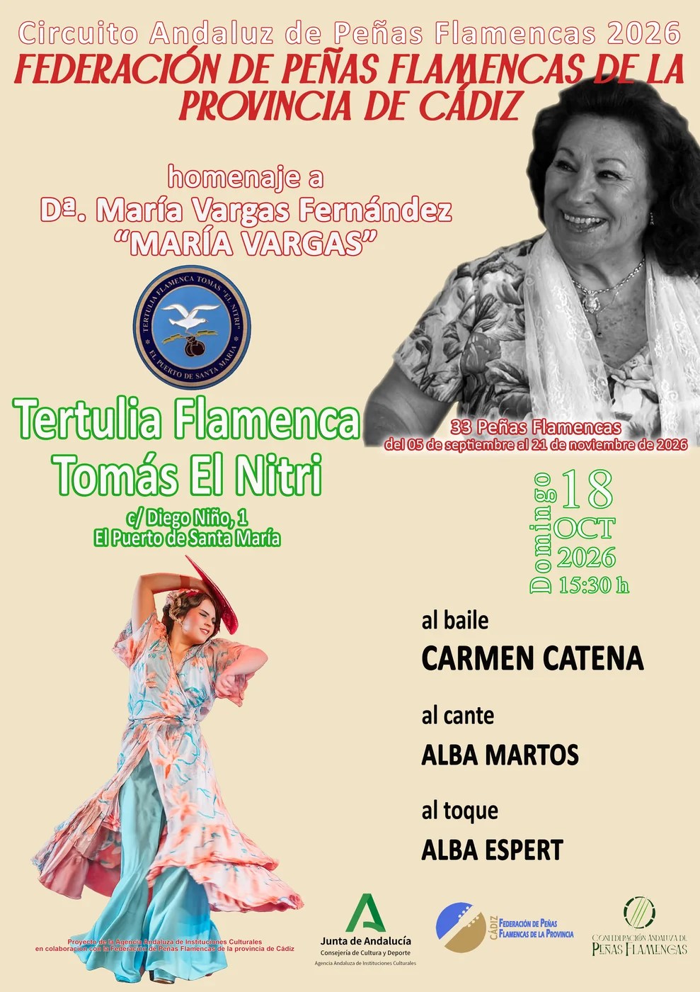 Carmen Catena · Baile — Circuito Andaluz 2026