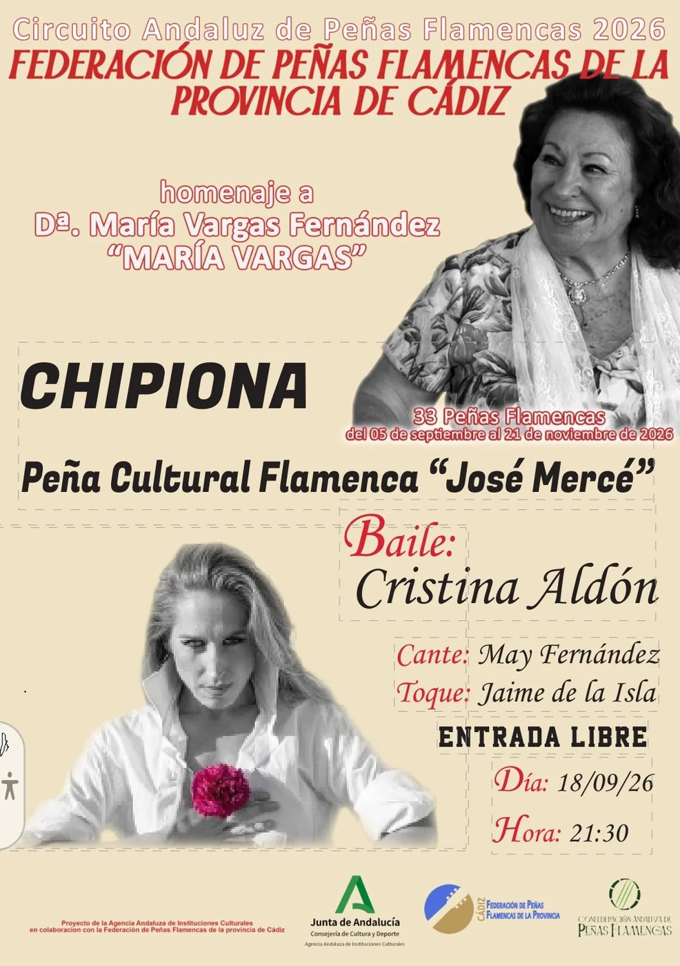 Cristina Aldón · Baile — Circuito Andaluz 2026