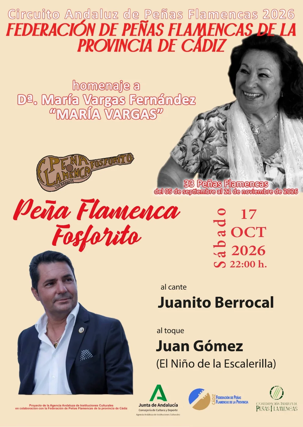 Juanito Berrocal · Cante — Circuito Andaluz 2026