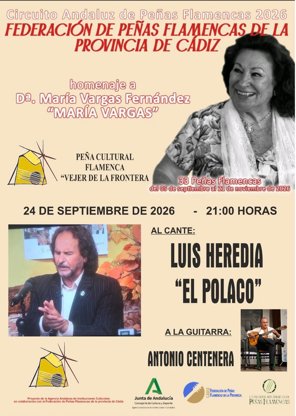 Luis Heredia "El Polaco" · Cante — Circuito Andaluz 2026
