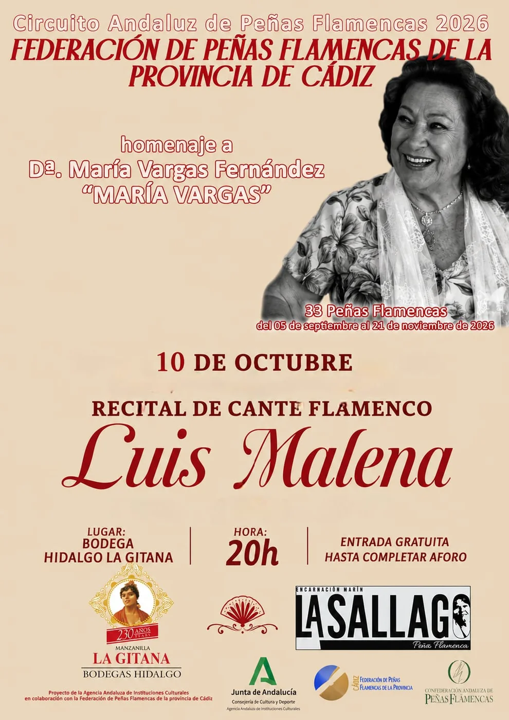 Luis Malena · Cante — Circuito Andaluz 2026