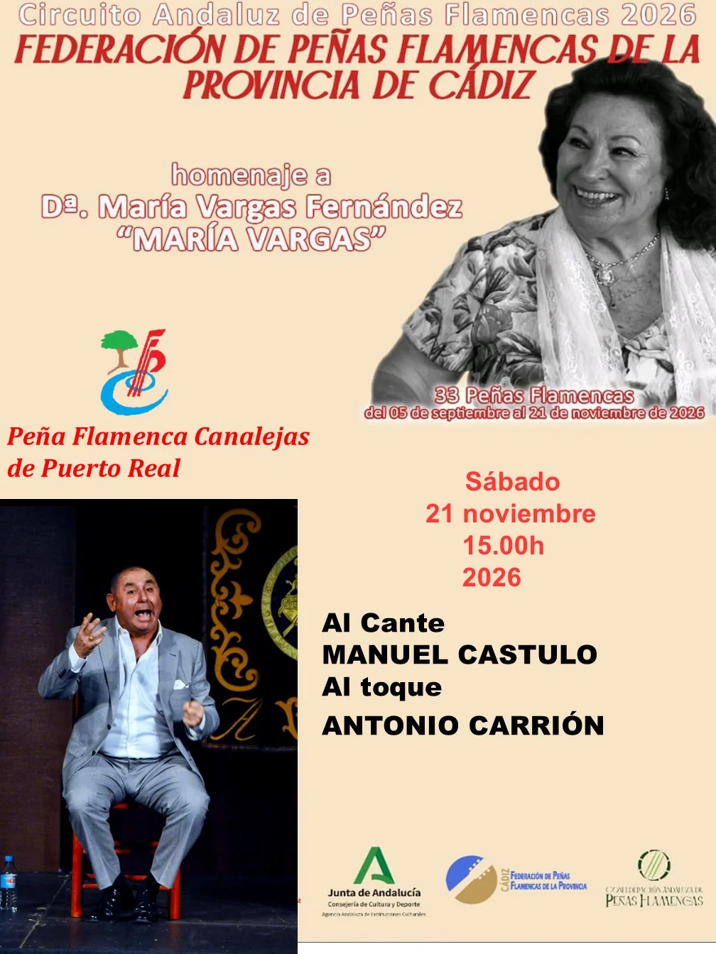 Manuel Castulo · Cante — Circuito Andaluz 2026