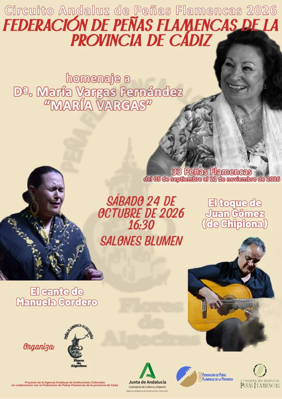 Homenaje a Manuela Vargas - Circuito Andaluz 2026