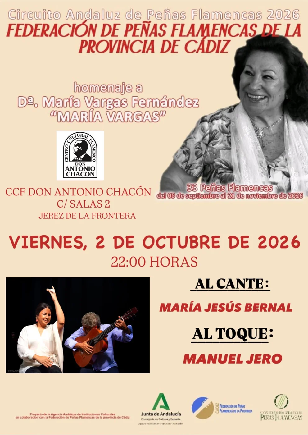 María Jesús Bernal · Cante — Circuito Andaluz 2026