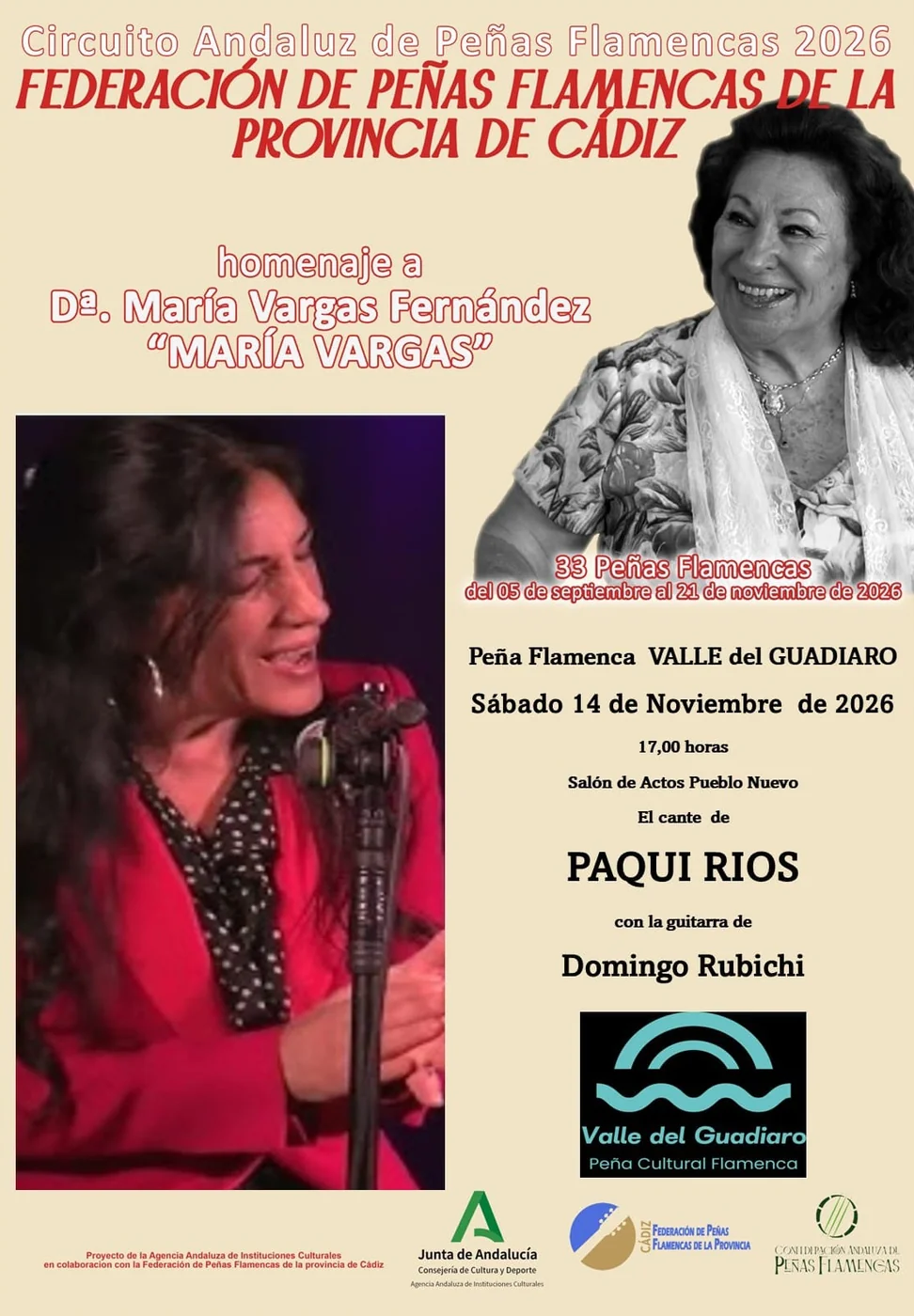 Paqui Ríos · Cante — Circuito Andaluz 2026