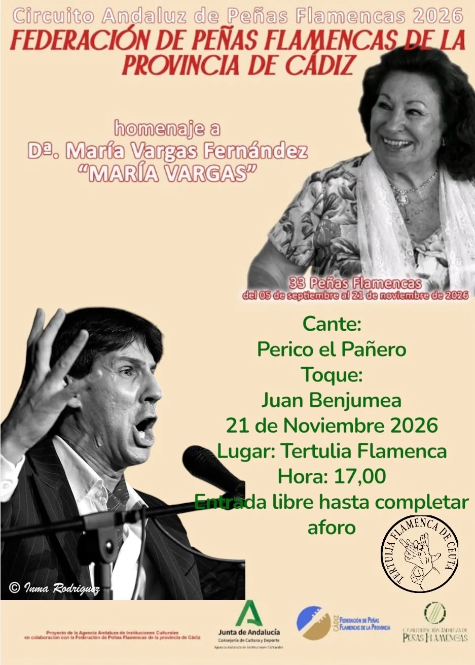 Perico El Pañero · Cante — Circuito Andaluz 2026