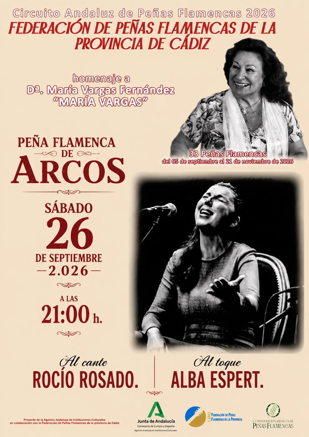 Rocío Rosado · Cante — Circuito Andaluz 2026