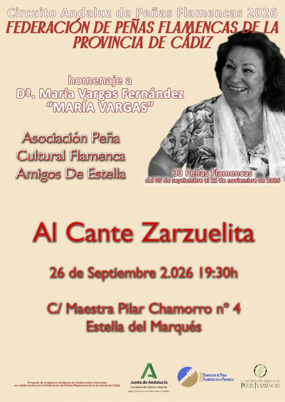 Zarzuelita de Jerez · Cante — Circuito Andaluz 2026