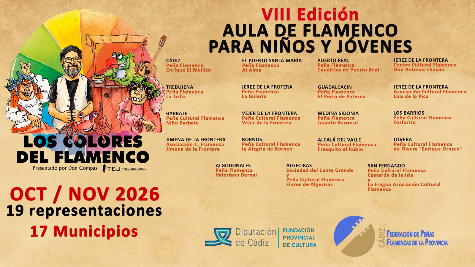 VIII Aula de Flamenco — Los Colores del Flamenco (Oct-Nov 2026)