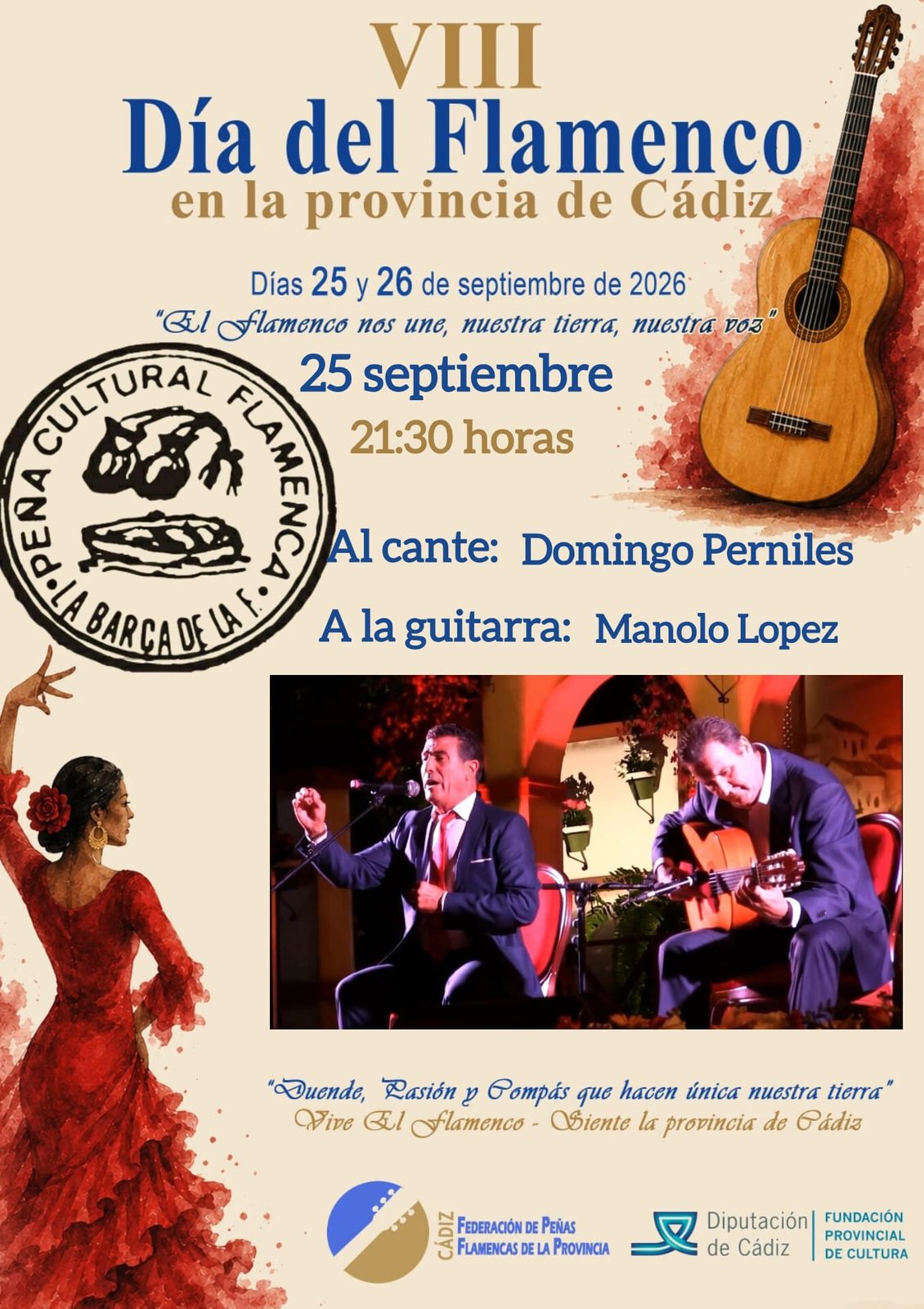 Domingo Perniles · Cante — VIII Día del Flamenco 2026