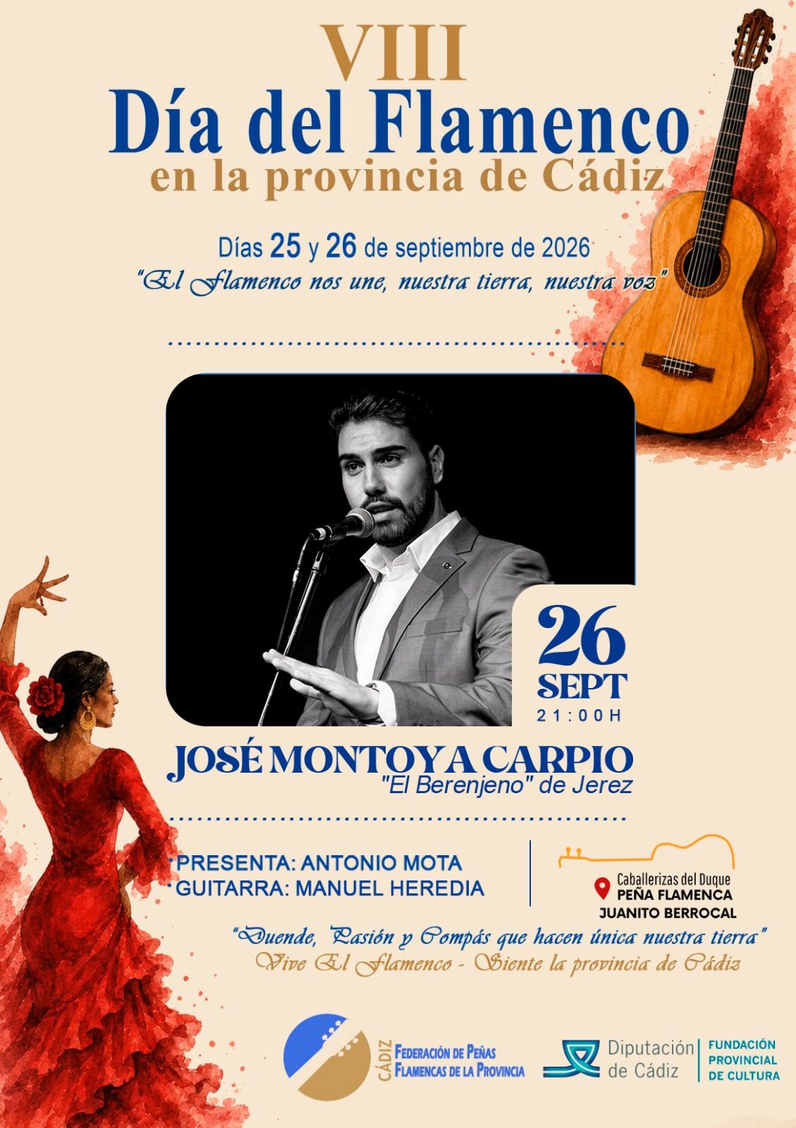 José El Berenjeno · Cante — VIII Día del Flamenco 2026